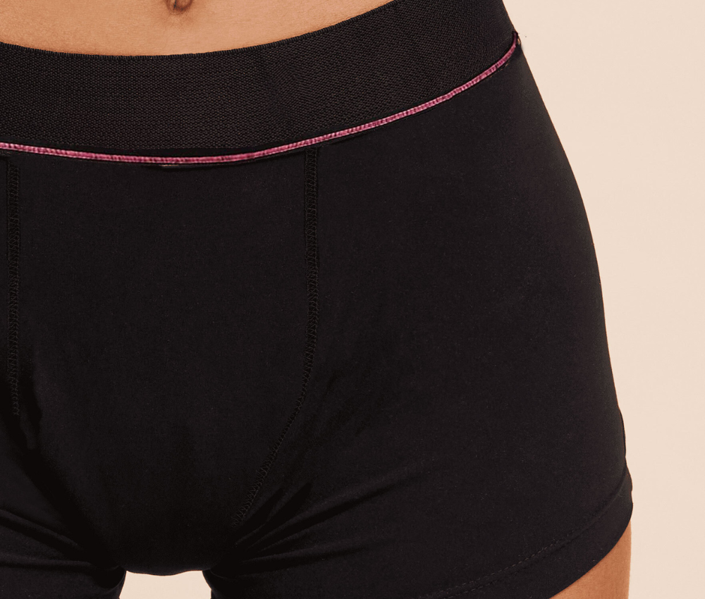 Sport Boxershorts Schwarz Pink vorne 2 sisters republic