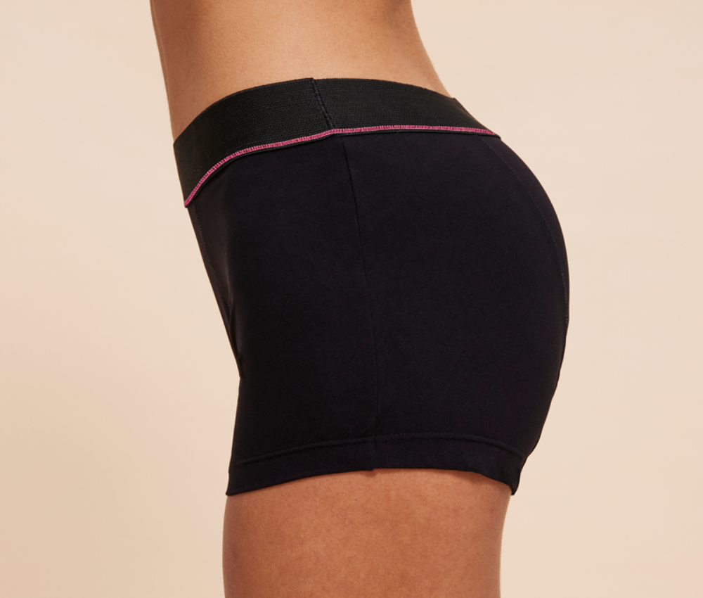 Sport Boxershorts Schwarz Pink seitlich sisters republic