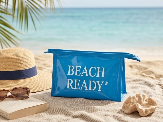 Pochette de Maillot Beach Ready Bleu