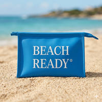 Pochette de Maillot Beach Ready Bleu