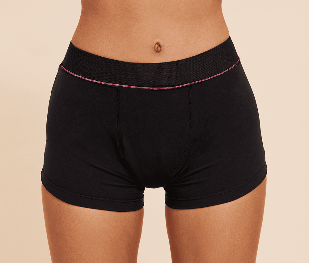 Sport Boxershorts Schwarz Pink vorne sisters republic