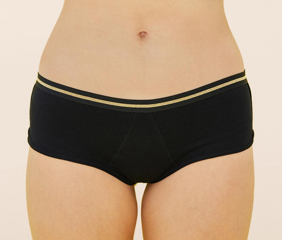 Shorty Sporty Schwarz / Gold vorne sisters republic